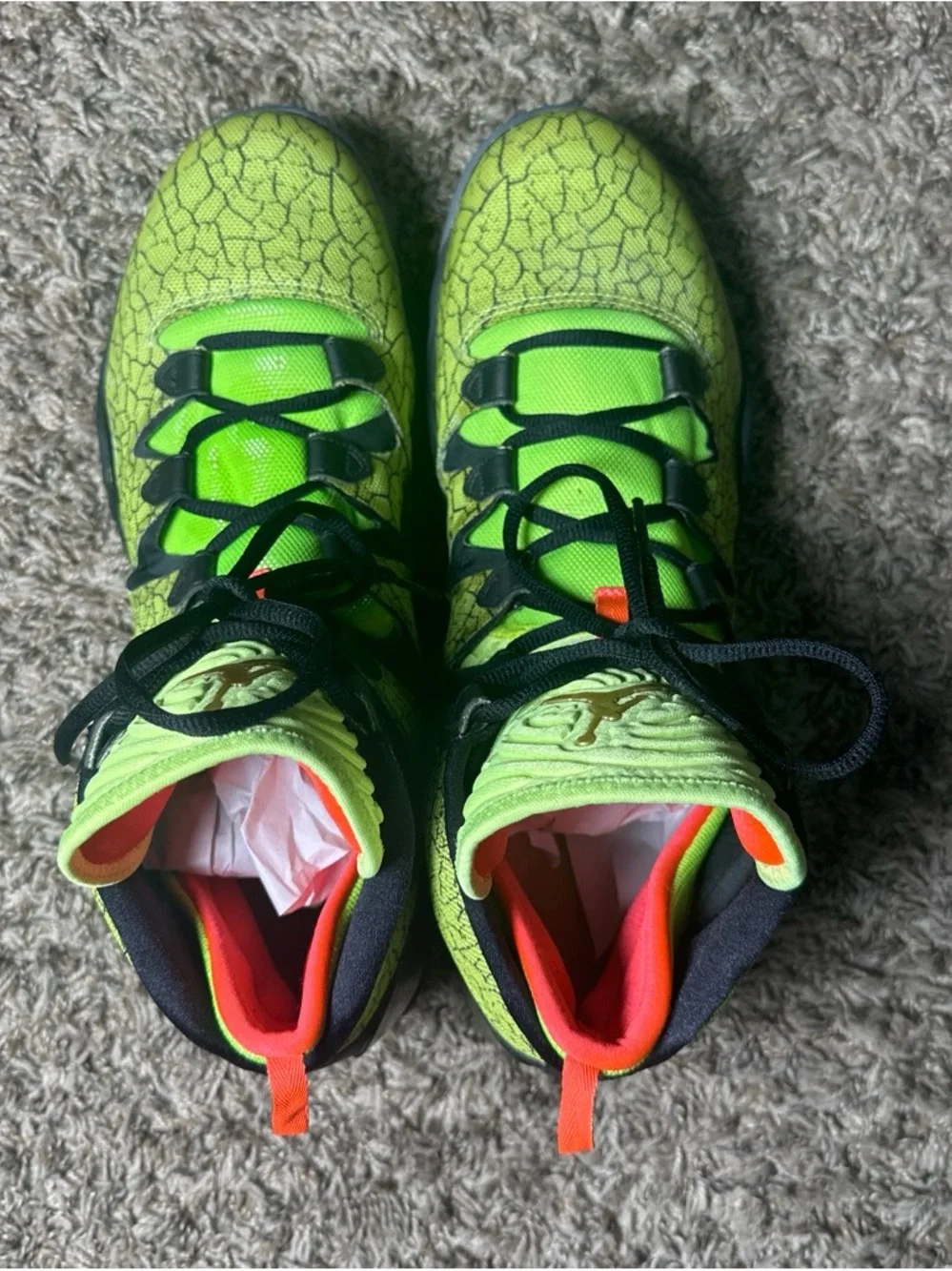Jordan vibrant neon